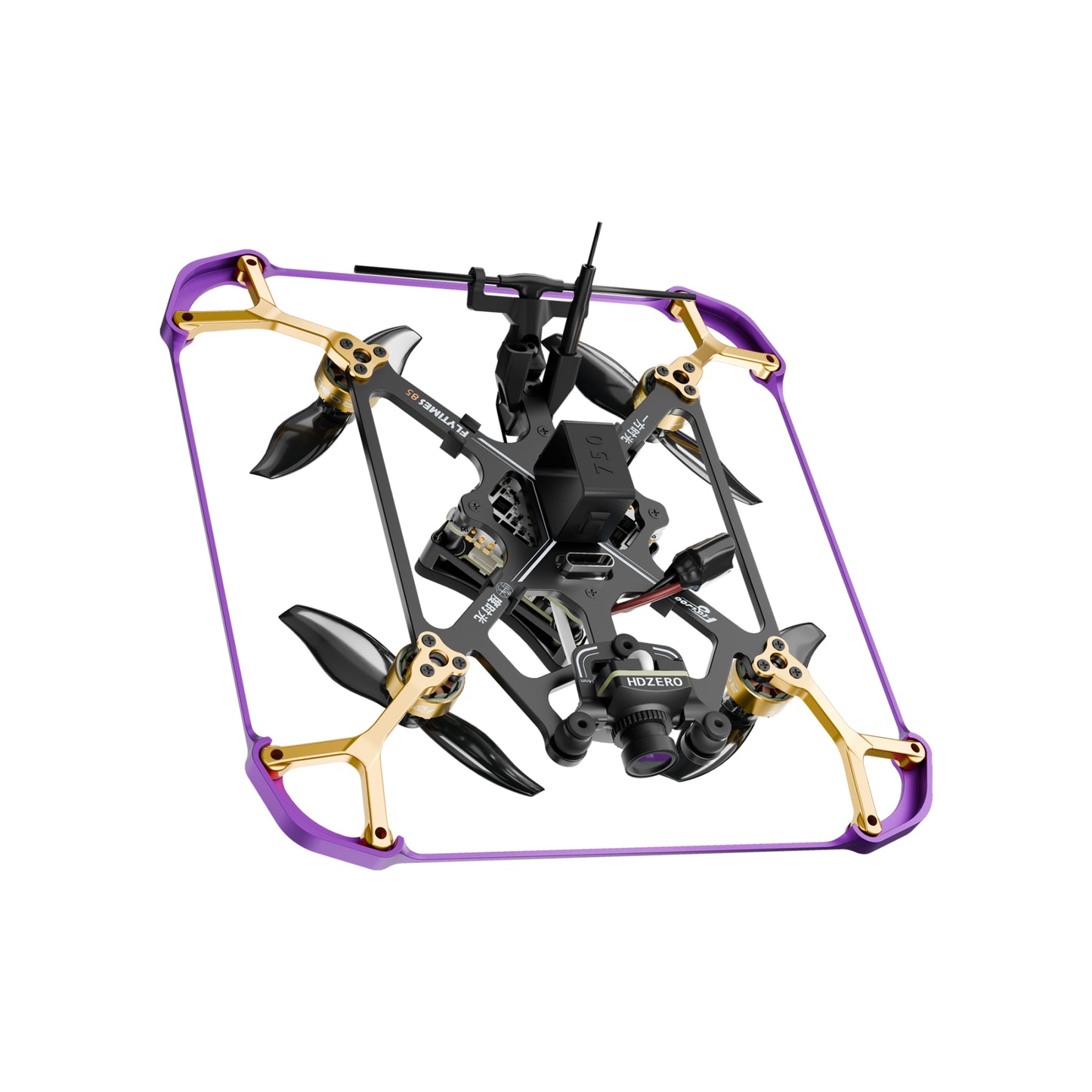 FPV dronas FLYWOO Flytimes 85 Hdzero 2S ELRS 2.4G