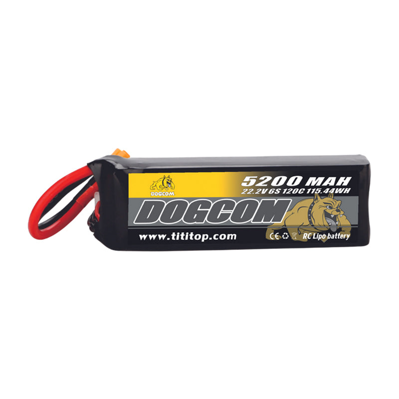 Akumuliatorius DOGCOM 5200mAh 6S 120C 22.2V LiPo XT90