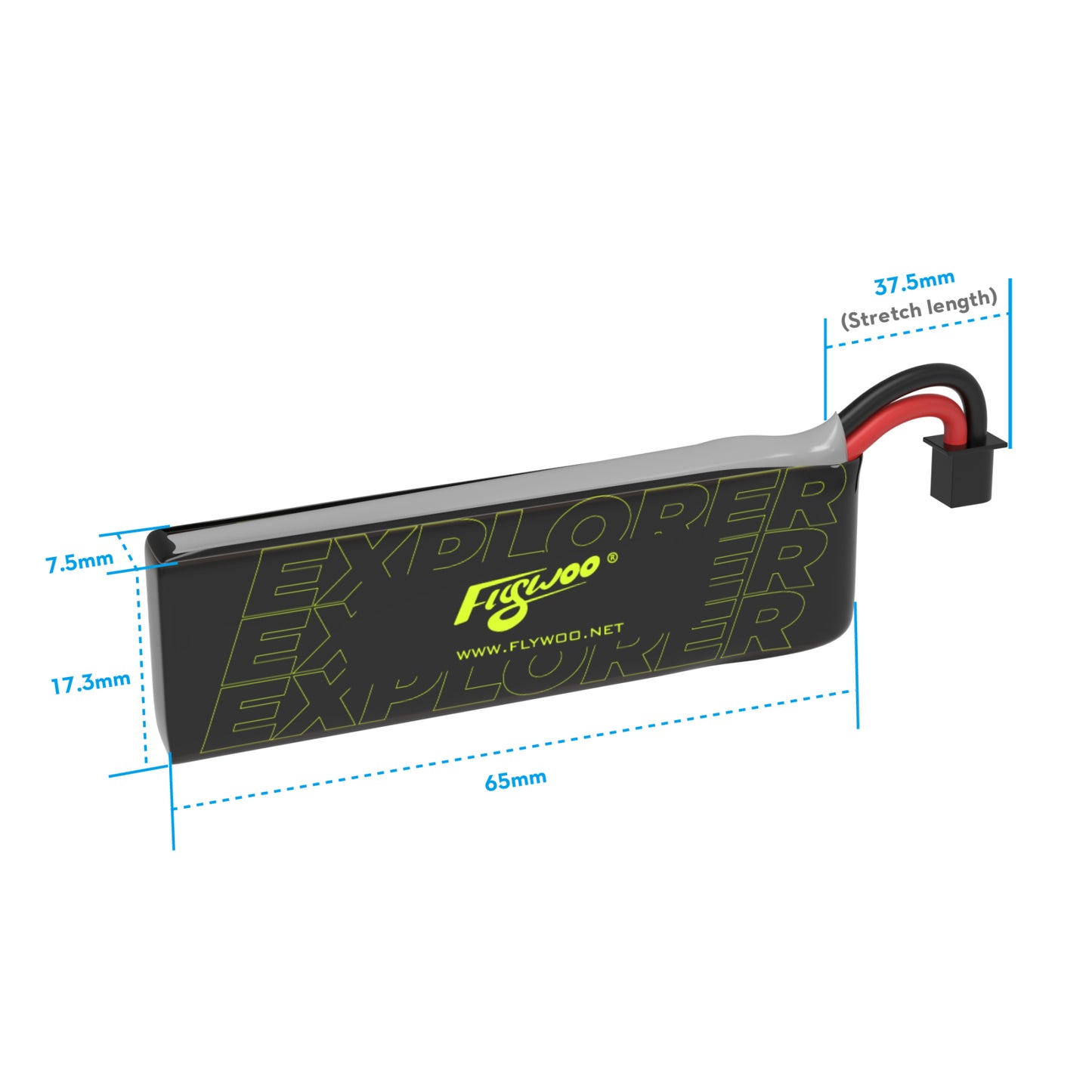 Baterija FLYWOO Explorer 750mAh 1S HV V2 A30 kištukas (4 vnt.)