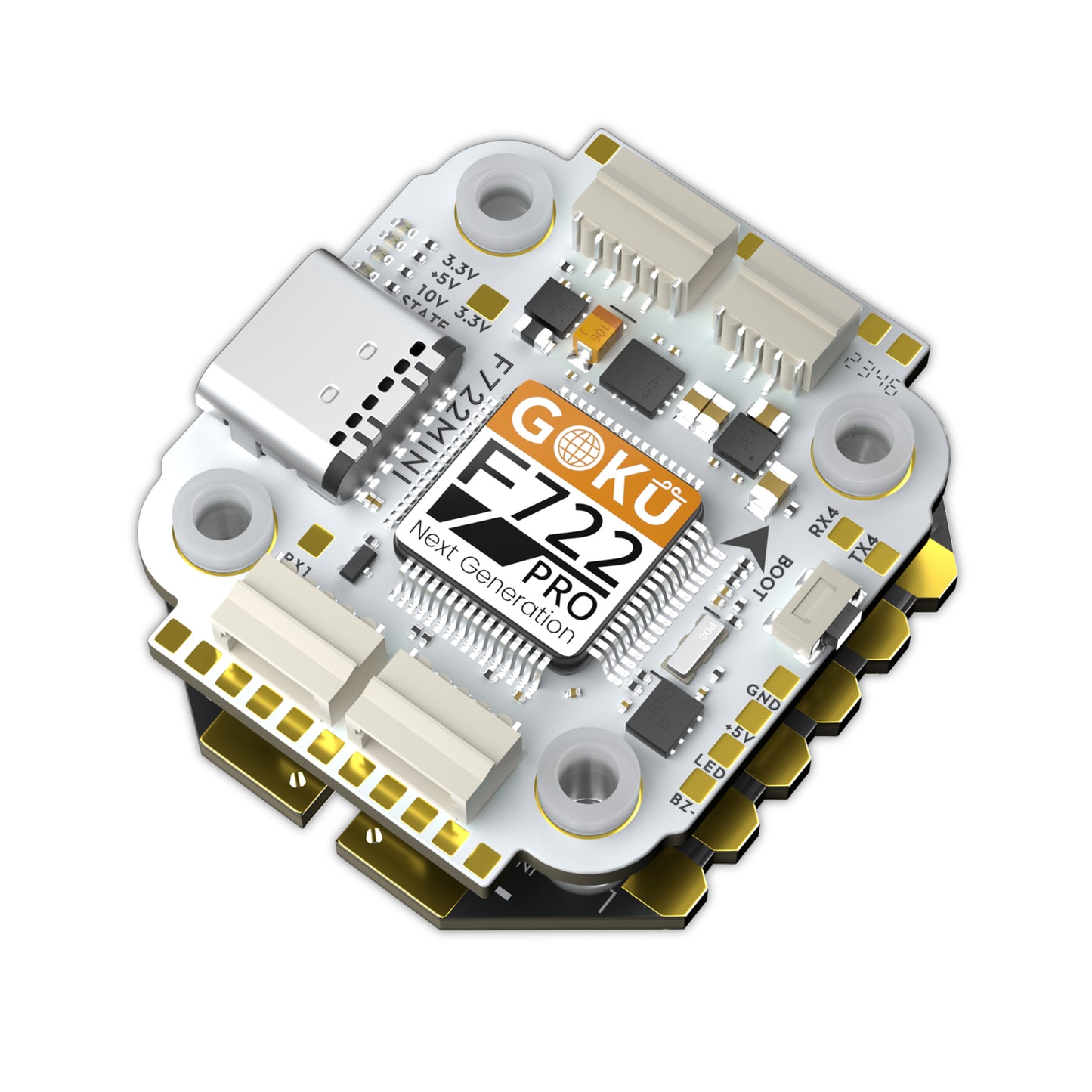 FLYWOO GOKU F722 Pro Mini V2 45A 32 bitų 128K AM32 20x20 akumuliatorius
