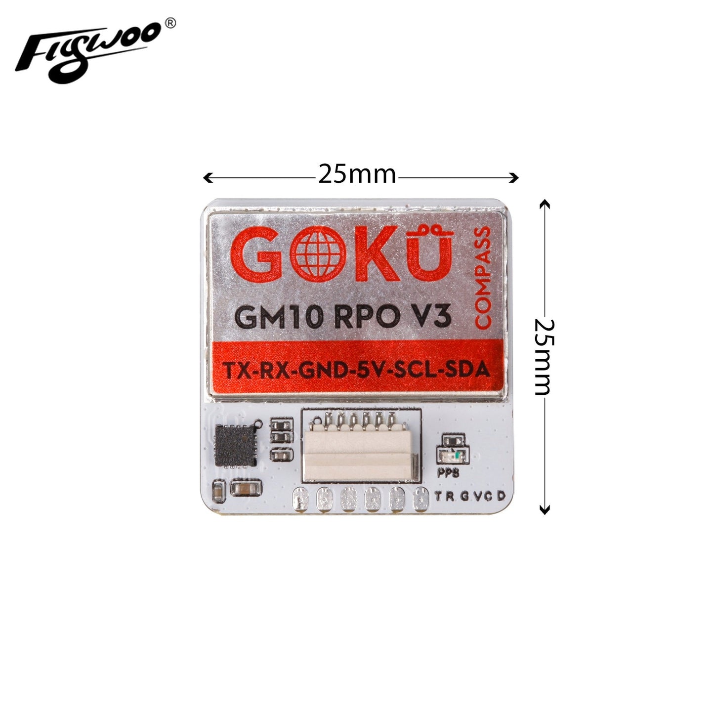 GPS modulis Flywoo GOKU GM10 Pro V3 kompasas