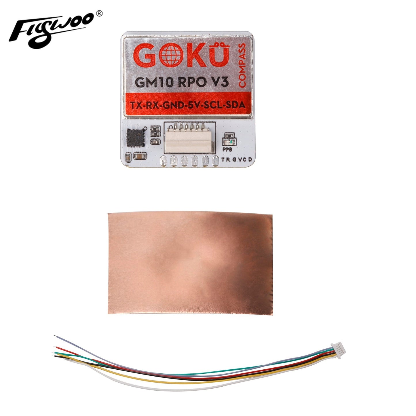 GPS modulis Flywoo GOKU GM10 Pro V3 kompasas