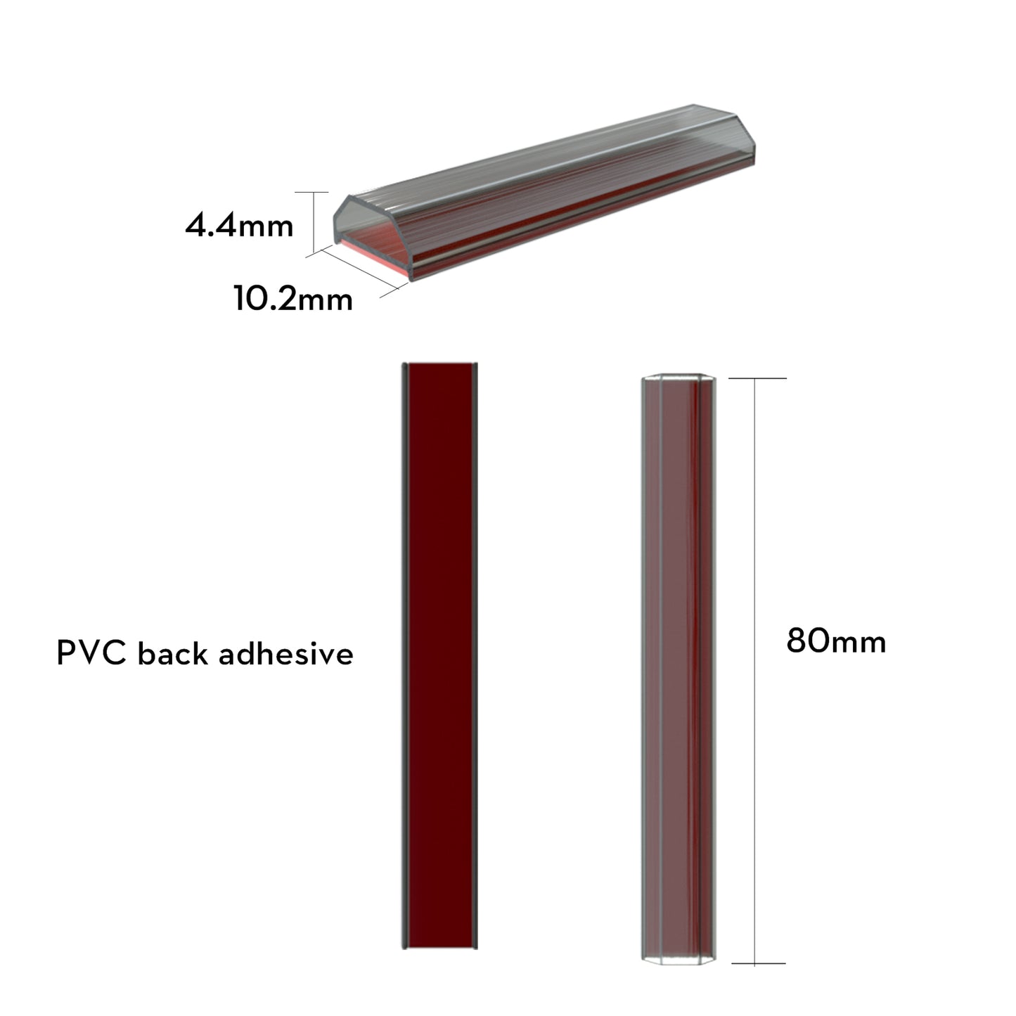 Variklio laido apsaugos vamzdelis FLYWOO 80mm G10 (4 vnt.)