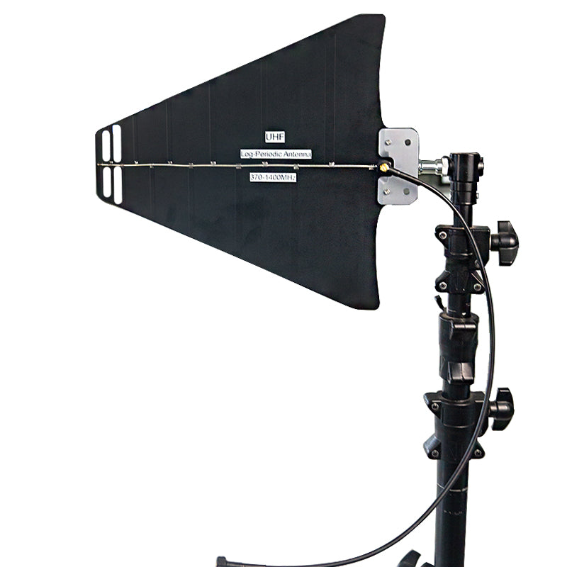 Belaidė klevo antena UHF logaritminiu periodiniu SMA kištuku (370–1400 MHz)