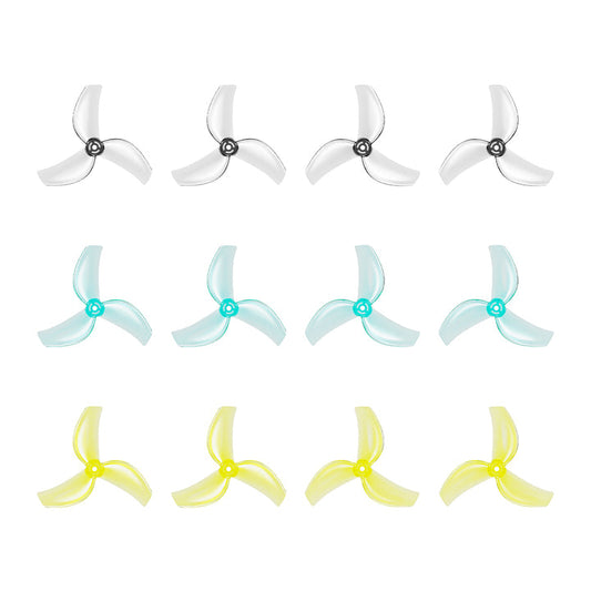 BETAFPV Gemfan 1611 3 menčių 1,5 mm velenas (12 vnt.) įvairių spalvų sraigtai