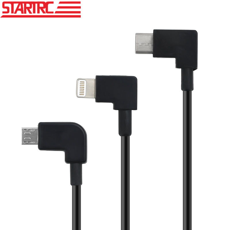 6507 1 usb cable startrc nylon 30cm type c to lightning for dji rc n1