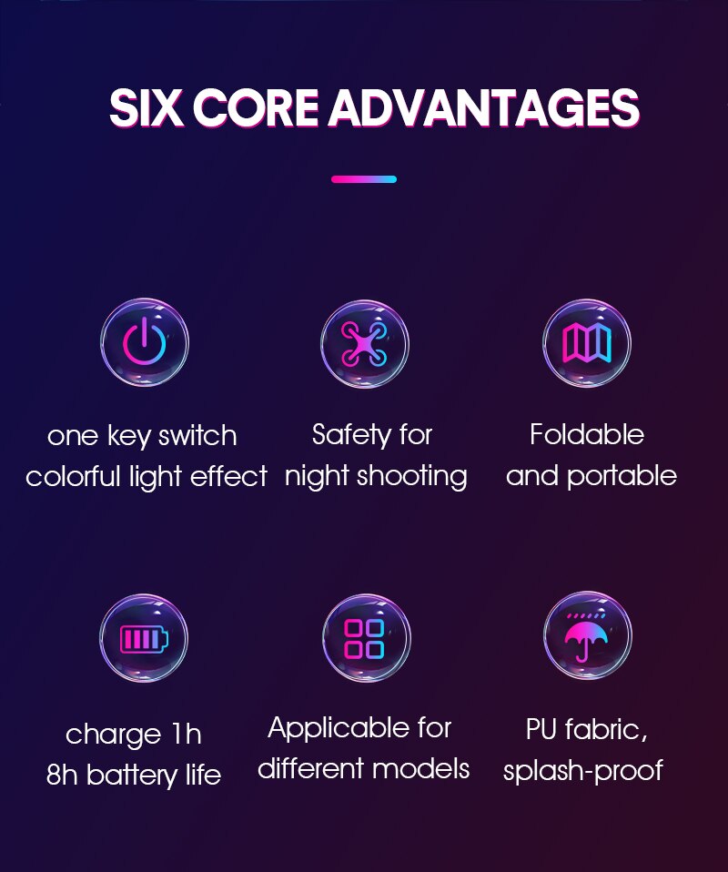 6549 9 led landing pad startrc dm55cm for dji avata