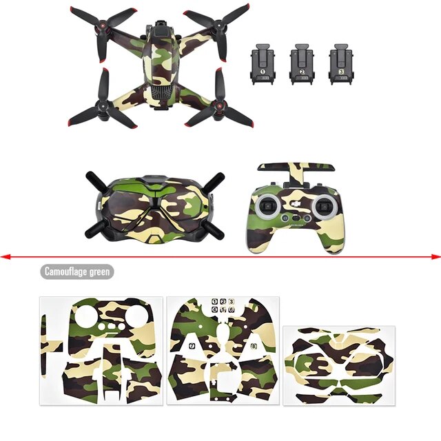 6792 7 body remote controller stikers startrc for dji fpv style 4