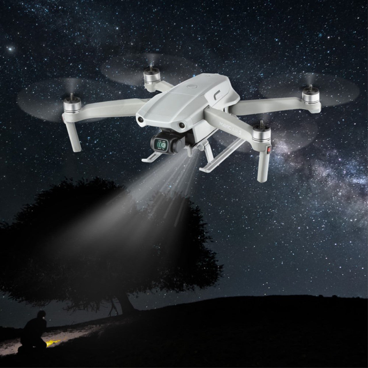 6810 4 landing gear startrc with auxiliary bottom light for dji mavic air 2 2s