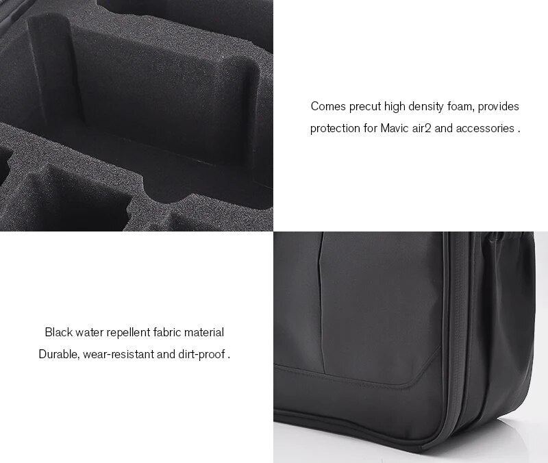 6843 3 carrying bag startrc for dji air 2 2s with rc n1 controller