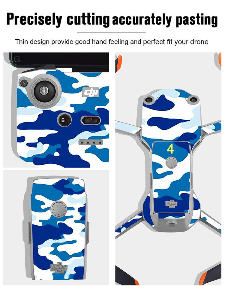 6876 3 body remote controller stikers startrc for dji air 2s style 4