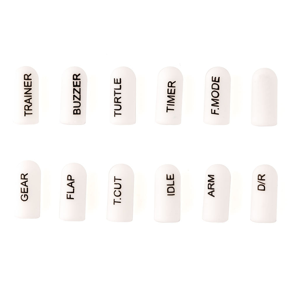 8235 labeled silicon switch cover set radiomaster short white