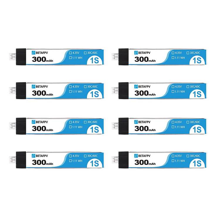 8631 2 battery betafpv lihv 1s 4 35v 300mah 30c hv ph2 0 8pcs