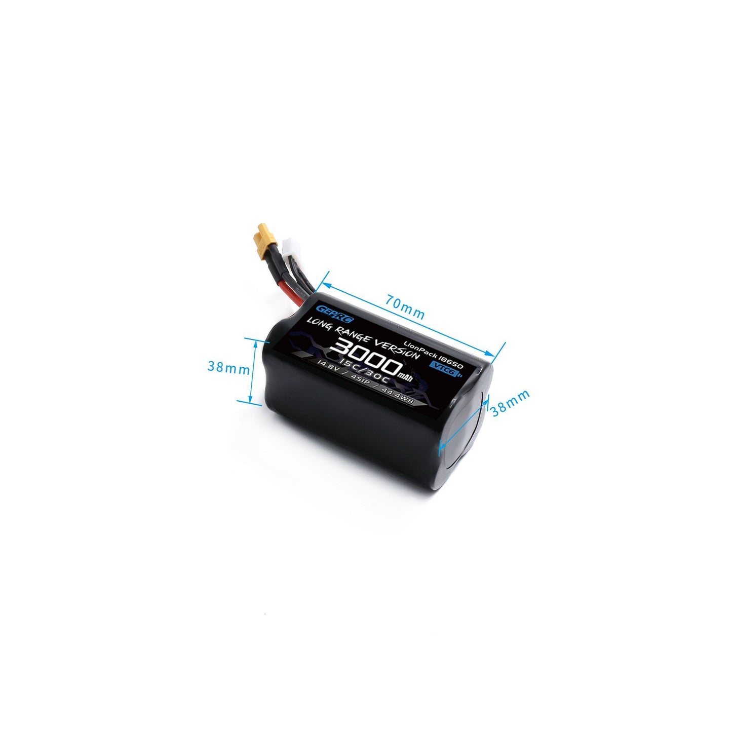 888 1 battery geprc vtc6 18650 li ion 4s1p 14 8v 3000mah xt60