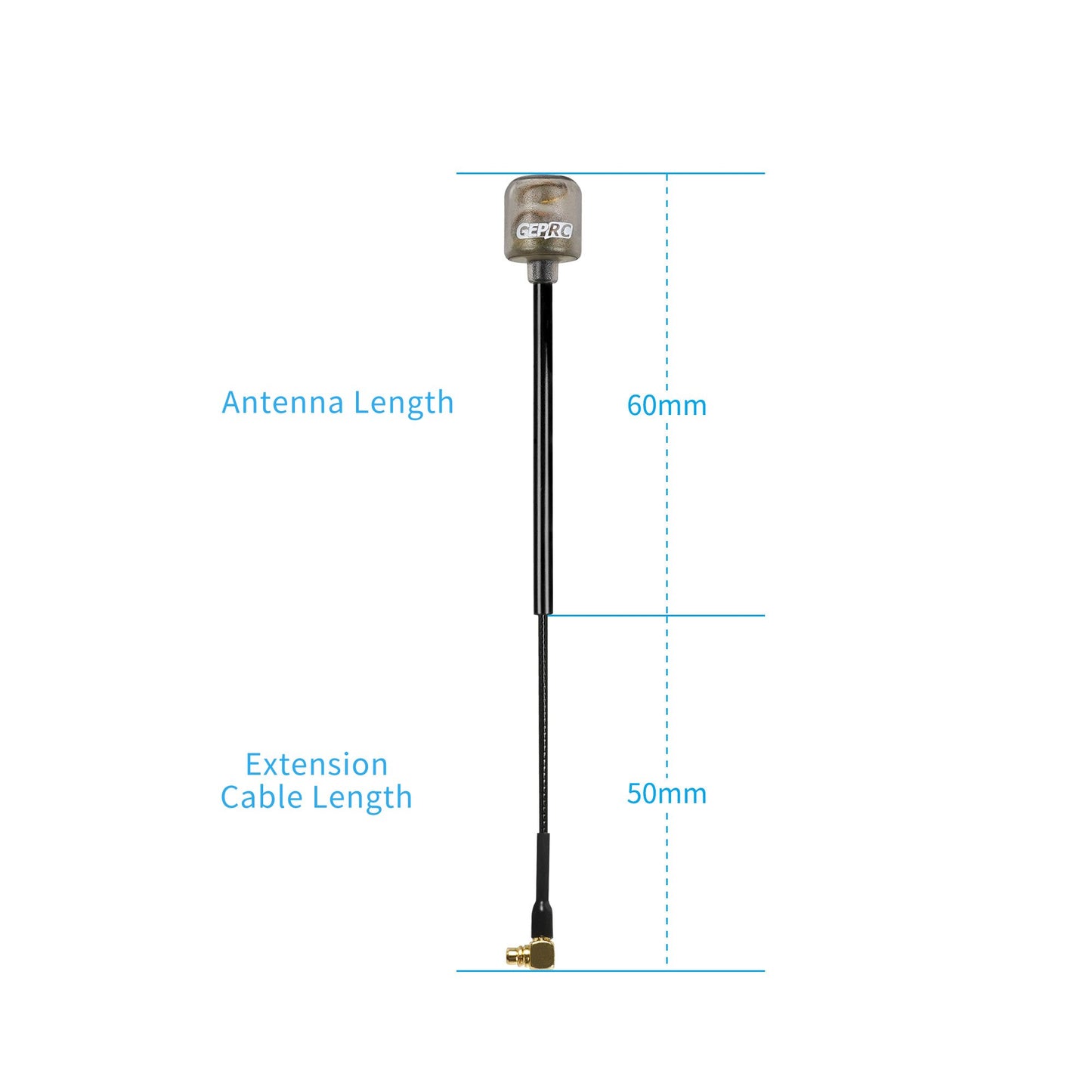 906 2 antenna geprc peano 5 8g rhcp ufl 110mm