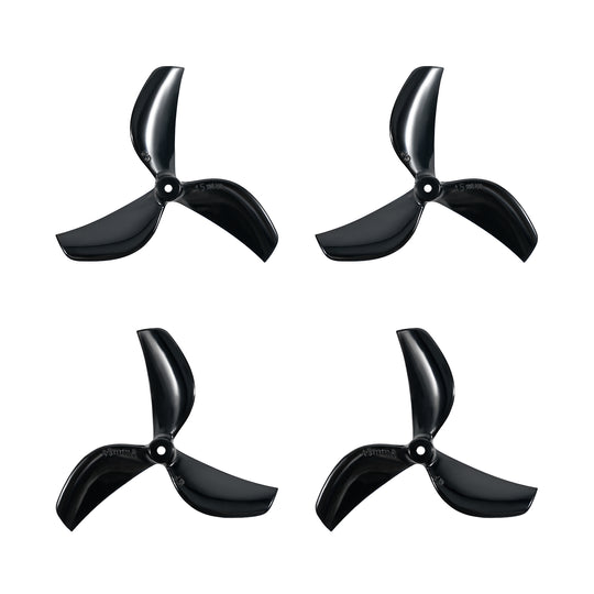 9306 2 propellers gemfan 45mm 3 blade 1 5mm shaft black 4pcs