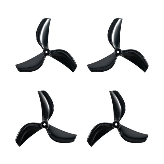9306 2 propellers gemfan 45mm 3 blade 1 5mm shaft black 4pcs