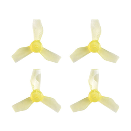 9354 1 propellers gemfan 31mm 3 blade for 65mm frame 1 0mm shaft yellow 4pcs