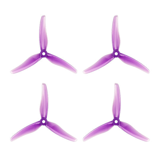 9441 3 propellers gemfan hurricane 51433 3 blade 5mm shaft purple