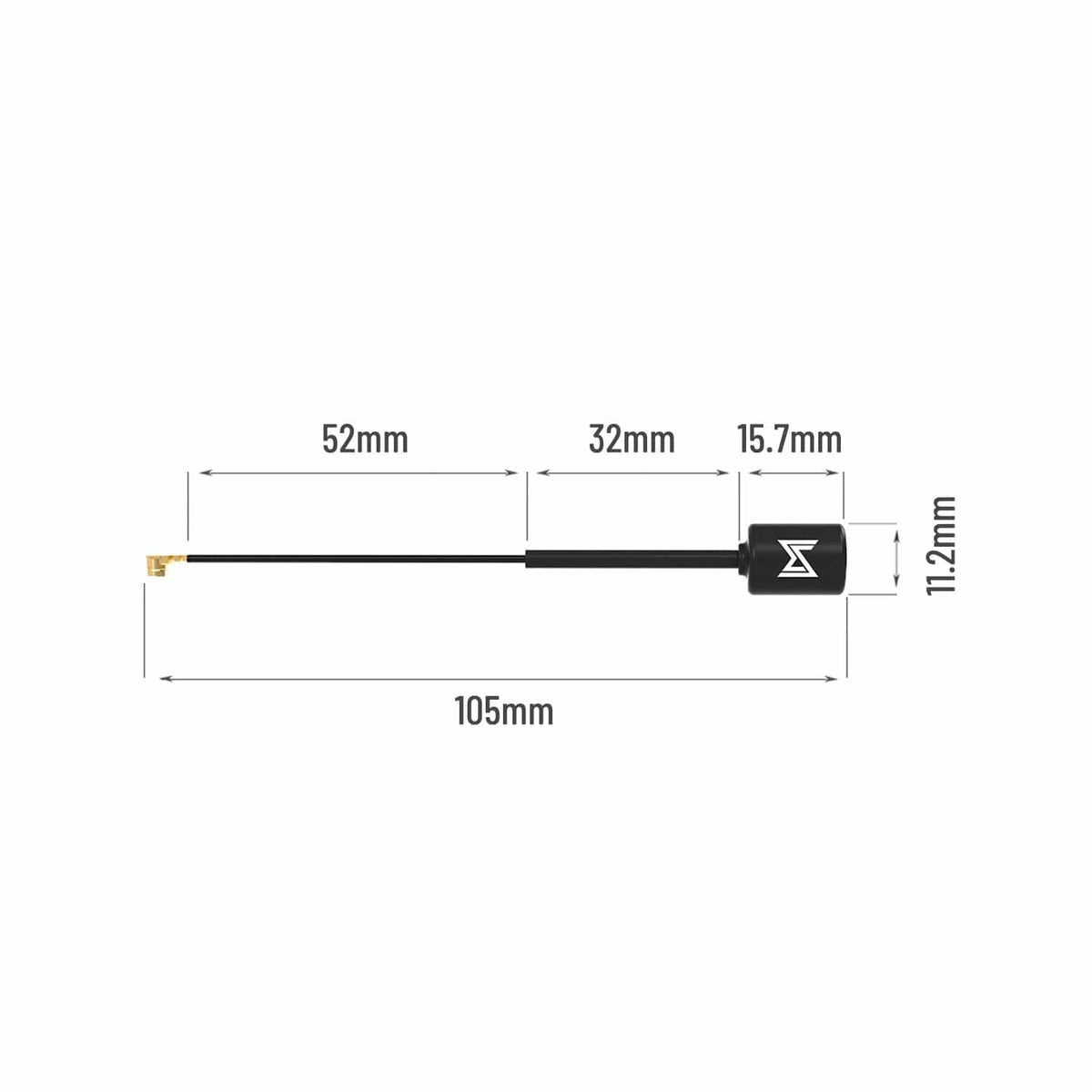 9552 3 antenna caddxfpv for polar 1s 10 5cm
