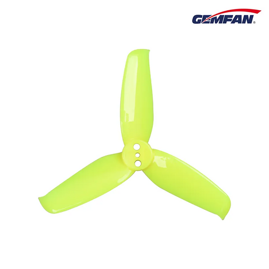 11502 1 propellers gemfan flash 2540 3 pc durable 1 5mm lemon yellow 4ccw 4cw