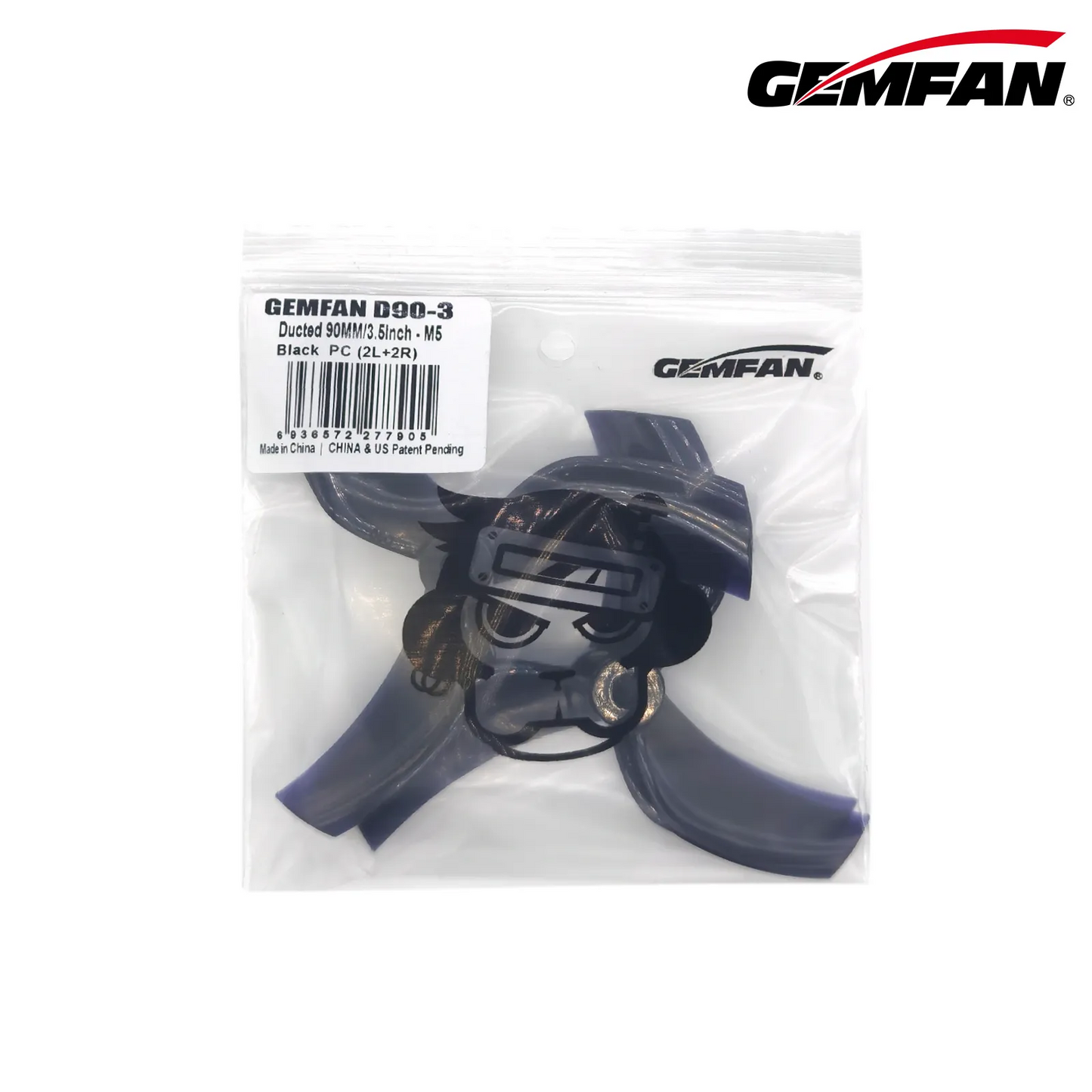 11868 7 propellers gemfan ducted d90 3 3 5inch pc m5 black 2ccw 2cw