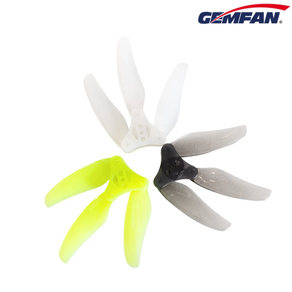 11946 3 propellers gemfan f3015 3 floppy proppy t mount milk white 2ccw 2cw