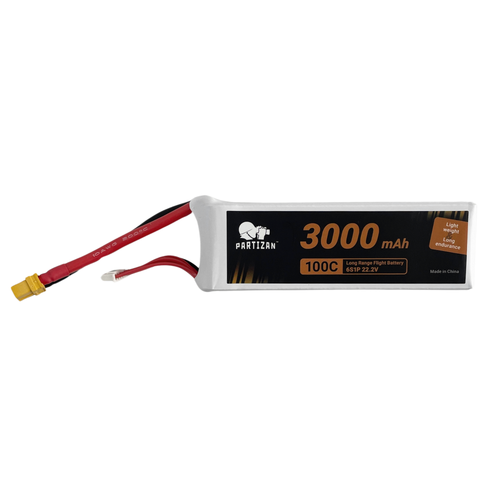 Akumuliatorius Partizan LiPo 6S1P 22.2V 3000mah 100C XT60