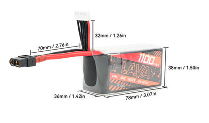 14073 5 battery betafpv lava series lipo 6s 1100mah 22 2v 100c xt60