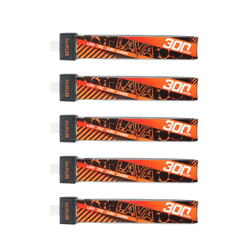 Baterija BETAFPV LAVA LiHv 1S 3.8V 300mAh 75C (5PCS)