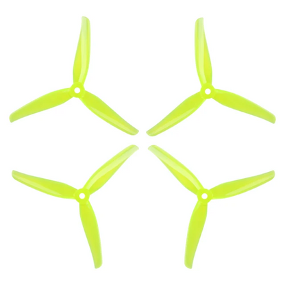 15543 3 propellers iflight nazgul f5 tri blades 2cw 2ccw yellow