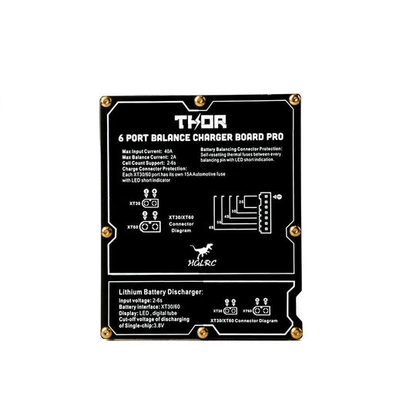Įkrovimo prailginimo plokštė HGLRC Thor 6 prievadų Lipo Battery Balance Pro