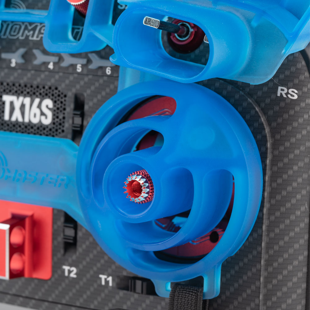 „RadioMaster“ stabilizatoriaus ir jungiklio apsauga, skirta TX16S MKII 
