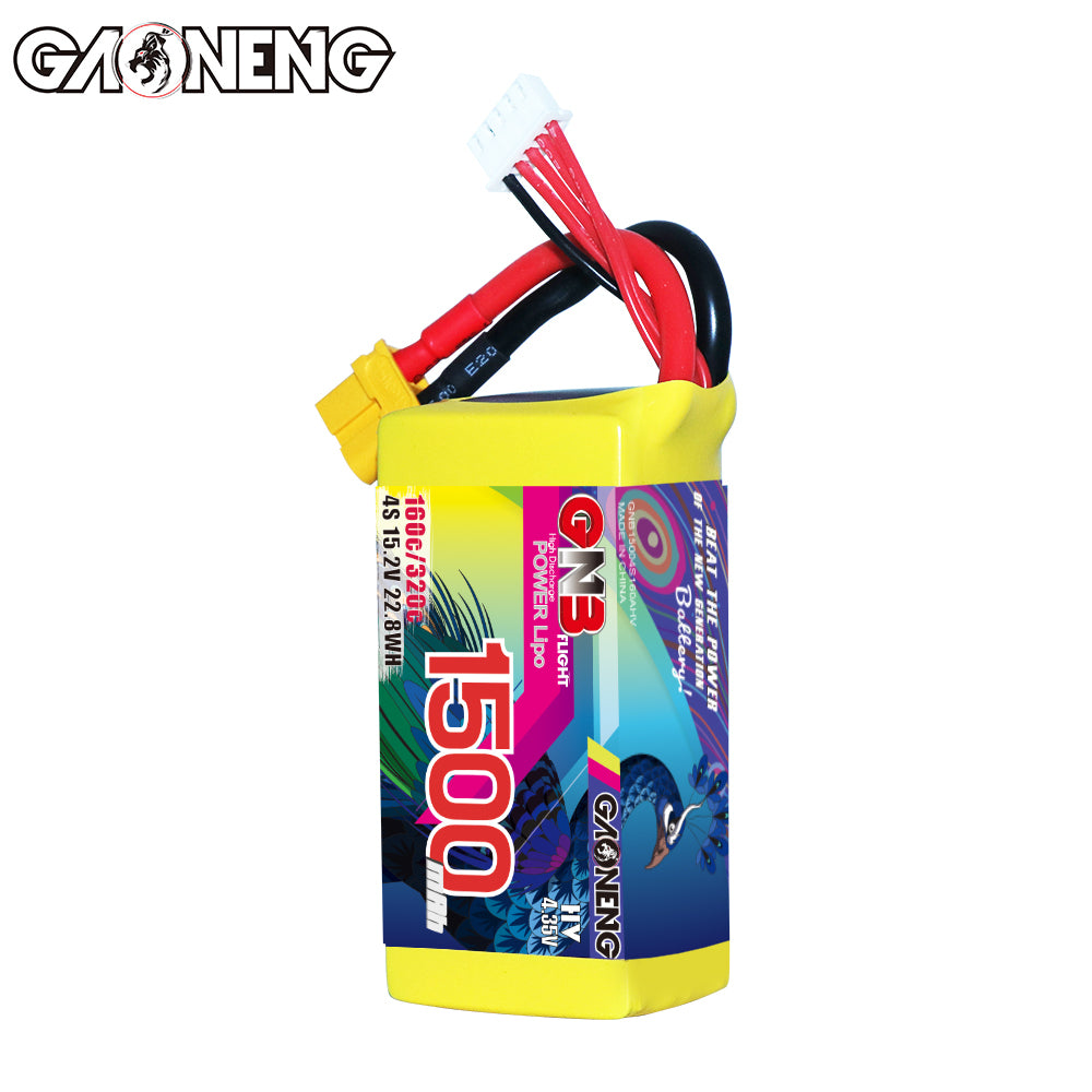Akumuliatorius GNB GAONENG 1500mah 4S1P 15.2V HV 160C XH-JST 5P XT60 