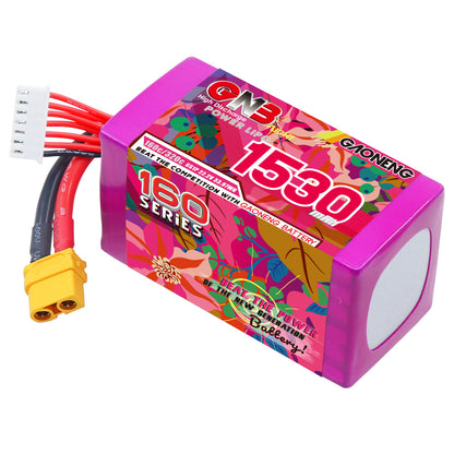 Akumuliatorius GNB GAONENG 1530mah 6S1P 22.2V 160C XH-JST 7P XT60 
