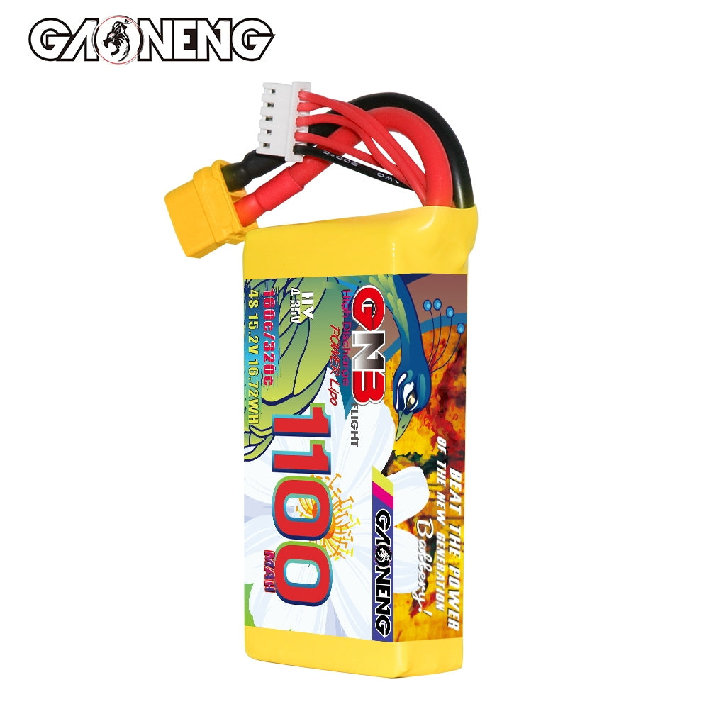 Akumuliatorius GNB GAONENG 1100mah 4S1P 15.2V HV 160C XH-JST 5P XT60 