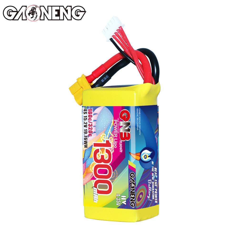 Akumuliatorius GNB GAONENG 1300mah 4S1P 15.2V HV 160C XH-JST 5P XT60 