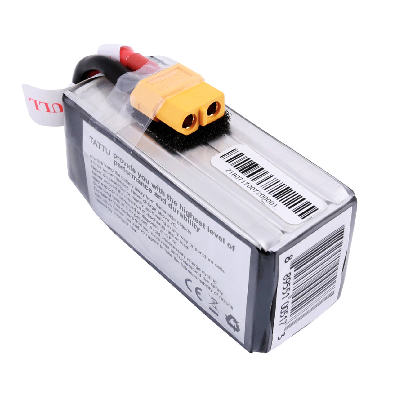 „Tattu Funfly“ serijos LiPo 4S 1300mAh 14.8V 100C XT60 akumuliatorius