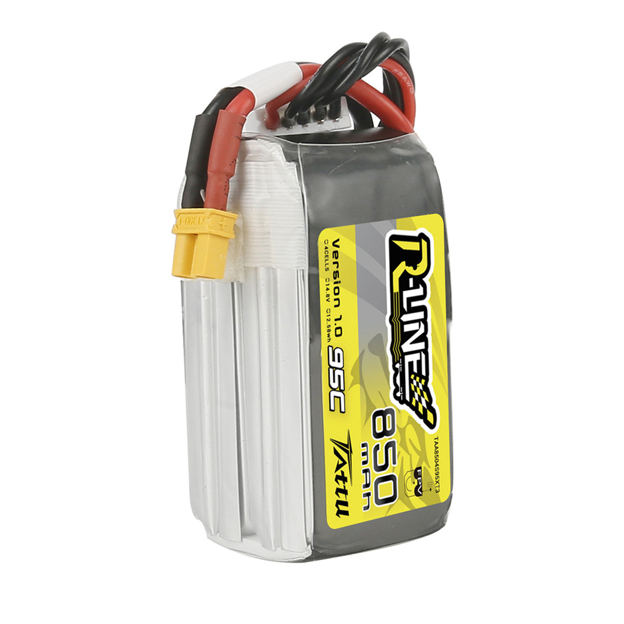 Akumuliatorius Tattu R-Line LiPo 4S 14.8V 850mAh 95C XT30