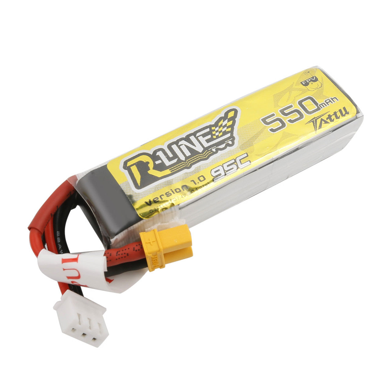 Akumuliatorius Tattu R-Line LiPo 2S 7.4V 550mAh 95C XT30