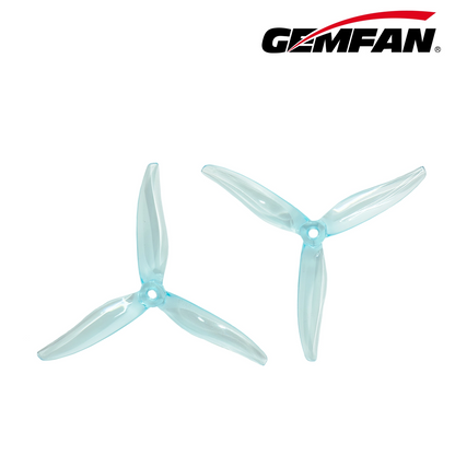 Propeleris Gemfan FURY 5128.0 3 menčių 5.1'' skaidriai mėlynas (2 pagal laikrodžio rodyklę + 2 prieš laikrodžio rodyklę) 