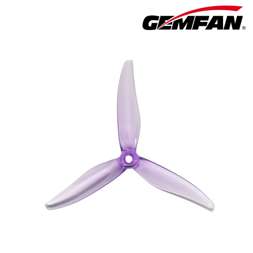 Propeleris Gemfan FURY 5128.0 3 menčių 5.1'' violetinis (2 pagal laikrodžio rodyklę + 2 prieš laikrodžio rodyklę) 