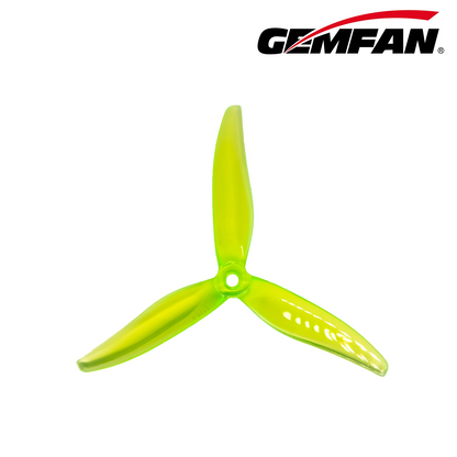 Propeleris Gemfan FURY 5128.0 3 menčių 5.1'' radioaktyviai žalias (2 pagal laikrodžio rodyklę + 2 prieš laikrodžio rodyklę) 