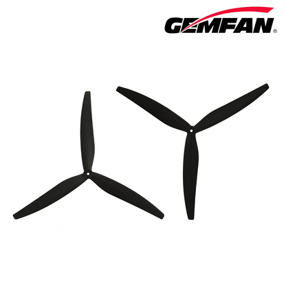 Propeleris Gemfan 1507 3 menčių 15'' juodas (2 pagal laikrodžio rodyklę + 2 prieš laikrodžio rodyklę)
