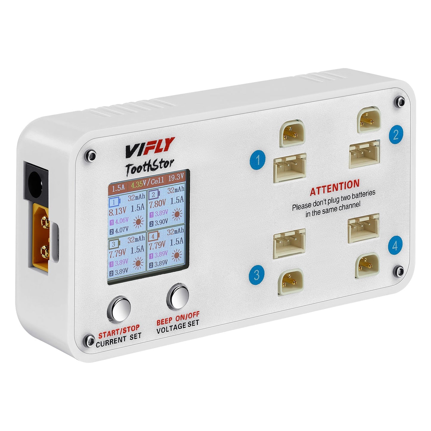 Įkroviklis VIFLY ToothStor 2S (BT3.0 ir JST-XH2.54) 