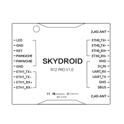 Imtuvas „SkyDroid R12 PRO“ (specialus H12 pro modeliui) 