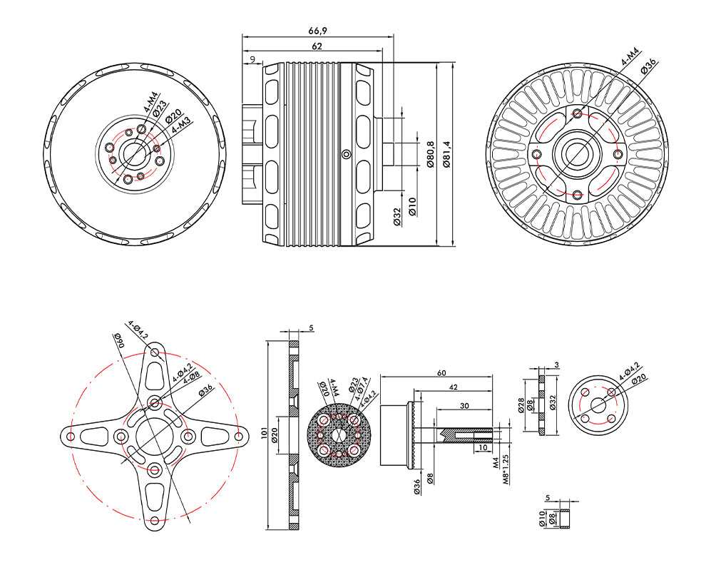 Variklis T-variklis AT7224 KV160