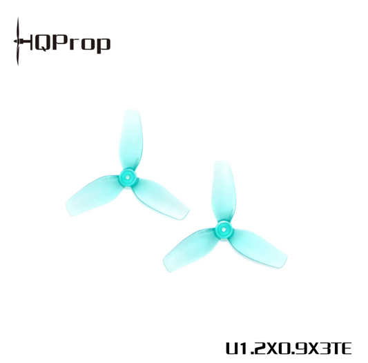 Propeleris HQProp Ultralight Whoop 1.2X0.9X3 žalsvai mėlynas (2 pagal laikrodžio rodyklę + 2 prieš laikrodžio rodyklę)