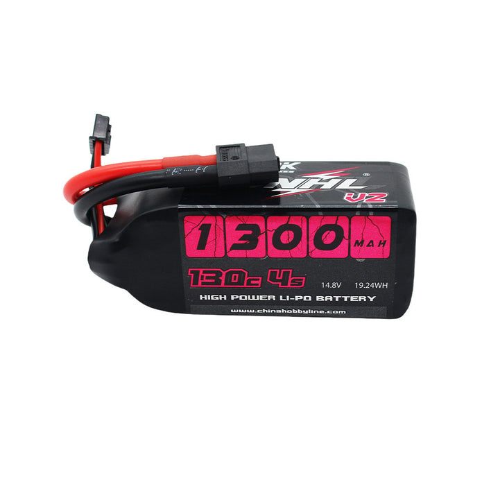 CNHL juodos serijos LiPo 4S 1300mAh 130C XT60 V2 akumuliatorius 