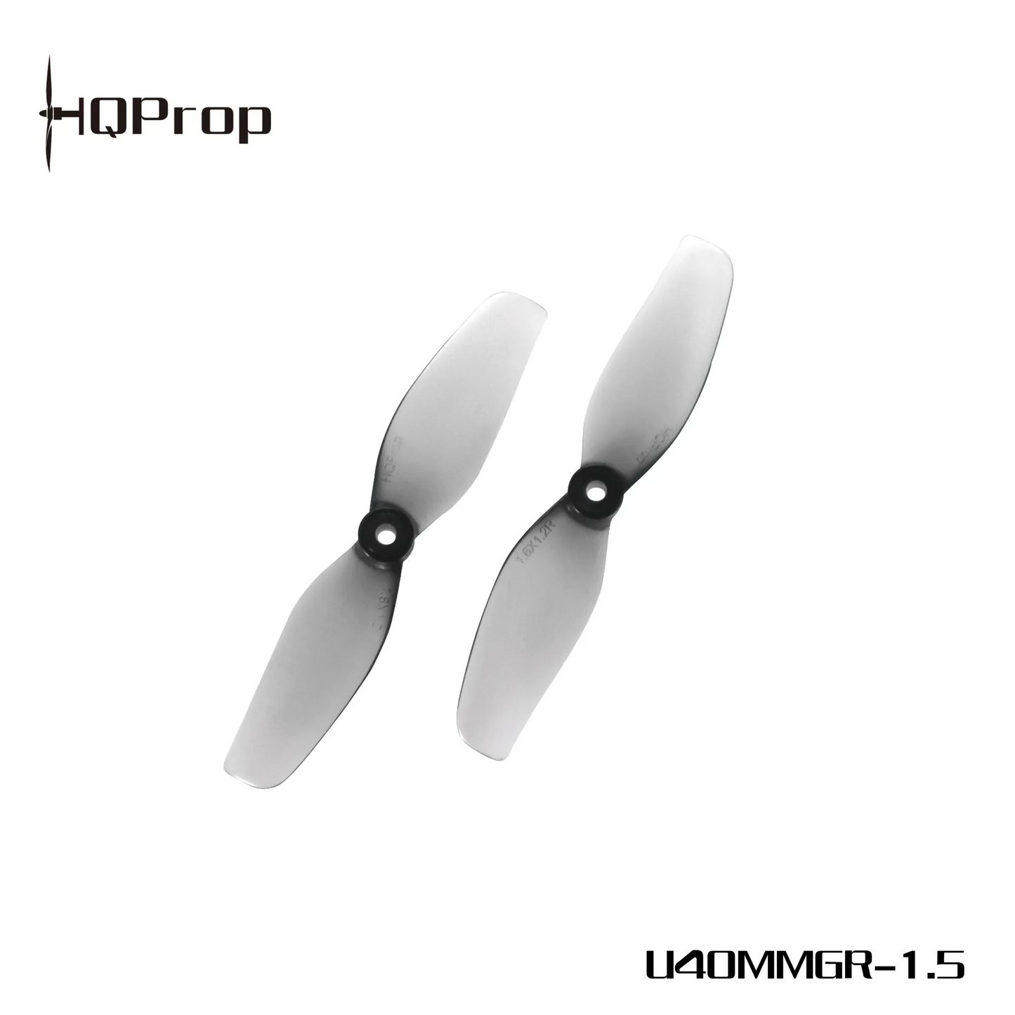 Propeleriai HQProp UltralightWhoop 2-BL 1.6" pilki (2 prieš laikrodžio rodyklę + 2 pagal laikrodžio rodyklę) 